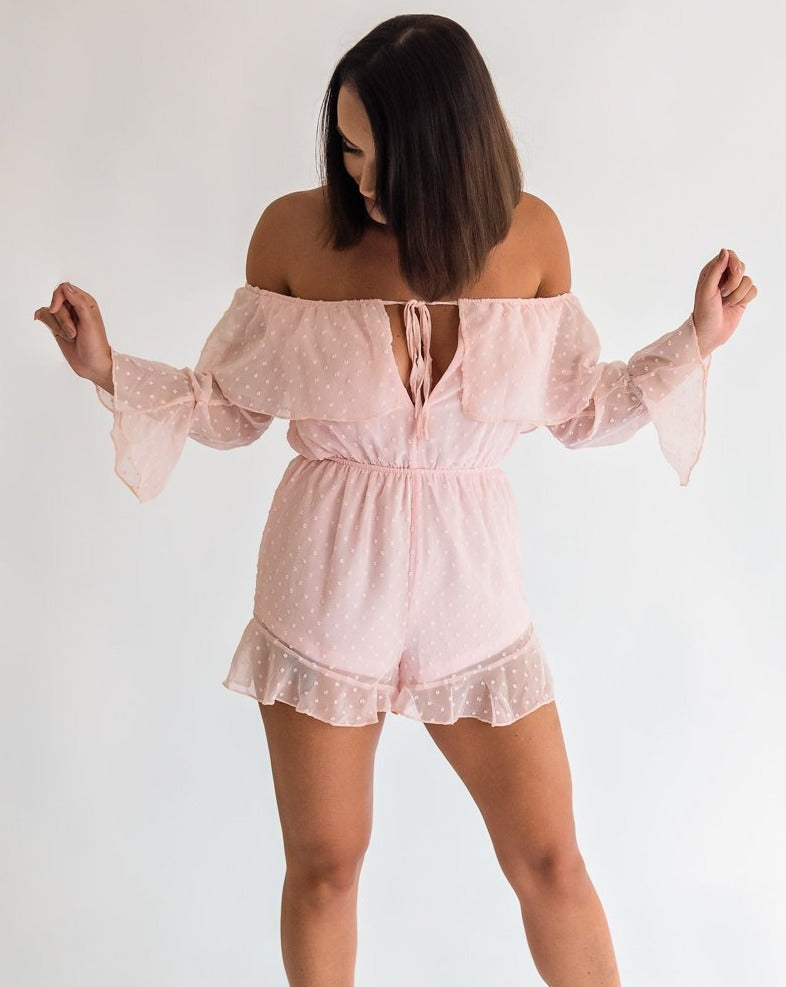 Cocktail Hour Pink Playsuit