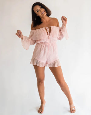 Cocktail Hour Pink Playsuit